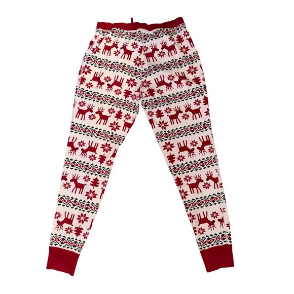 Hanna Andersson Dear Deer Reindeer Womens S Pajamas Christmas Holiday Red - Picture 10 of 11